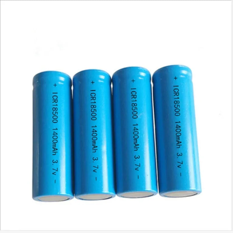 3.7V 18500 rechargeable lithium battery 1400mAh rechargeable battery flashlight strong lighting power tool battery