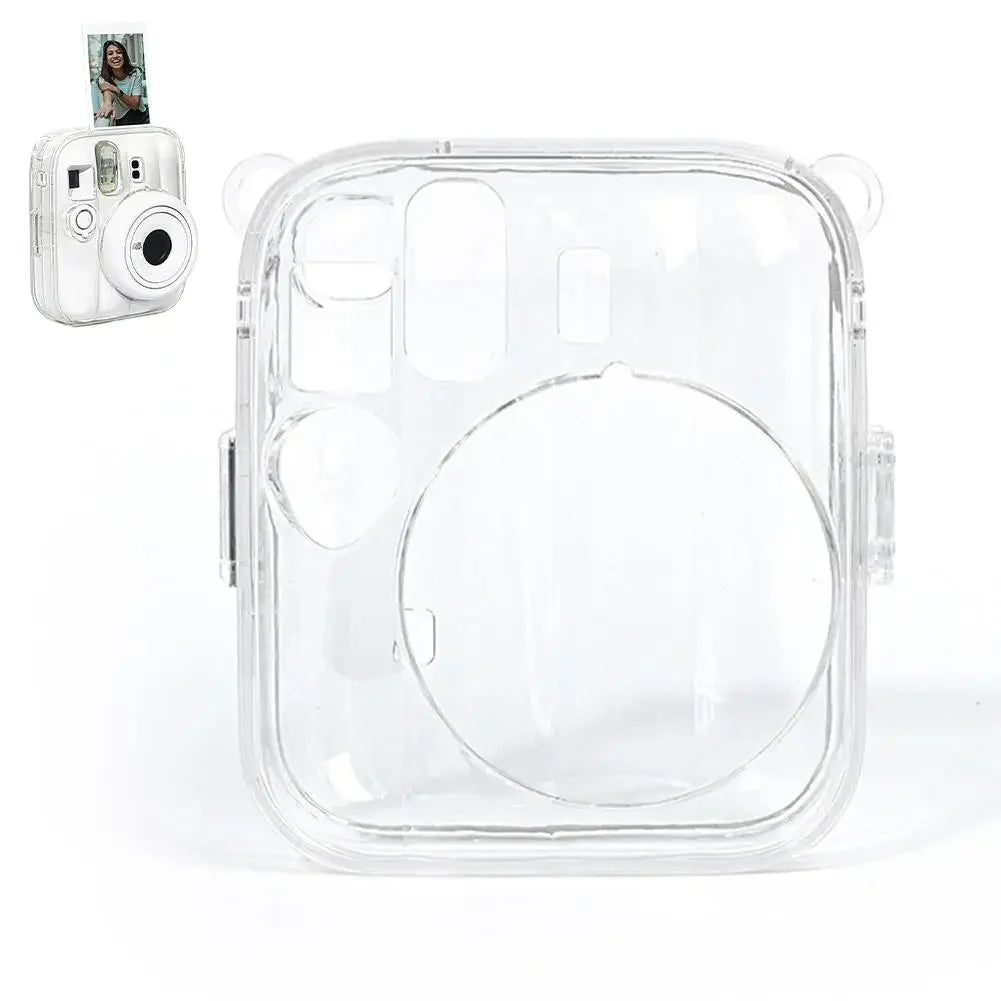 Crystal Clear Case for Fujifilm Instax Mini 13 Camera Transparent Hard PC Protective Cover Shell B1K4