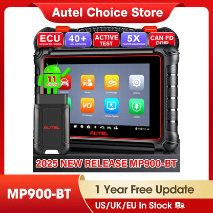 Autel MaxiPRO MP900-BT OBD2 Scanner ECU Coding Bidirectional Scan Tool VIN/License Scan 40+Service Upgraded of MP808BT Pro/MP900