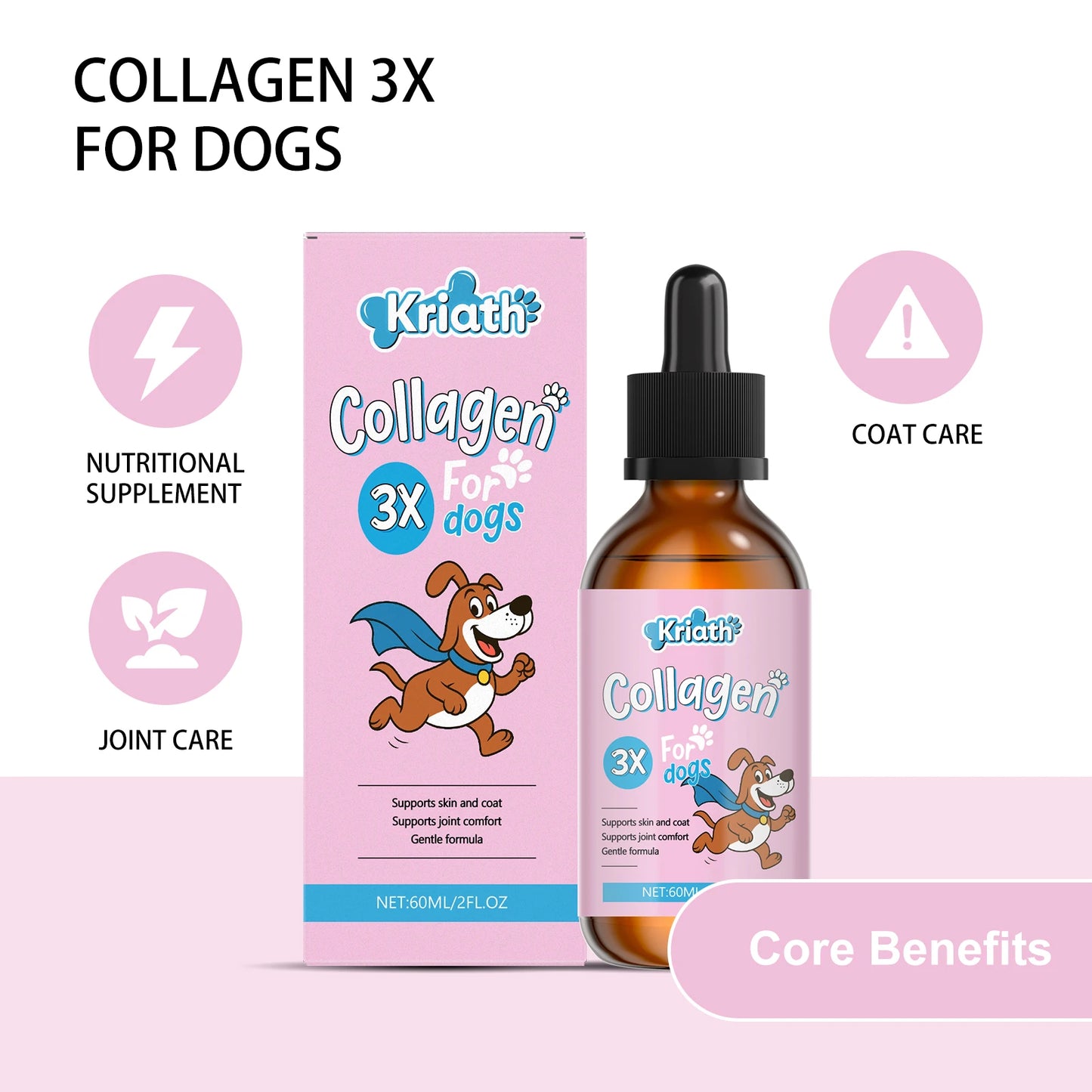 Pet Collagen Drops Effectively Maintain Cartilage Health Support Joint Mobility Promote Joint Lubrication Pet Dietary Supplement