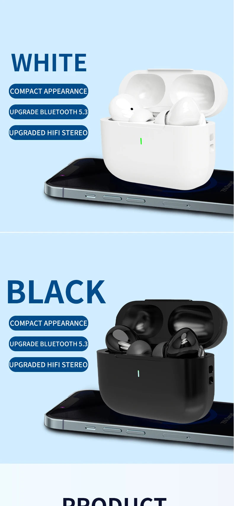 TWS BT 5.2 ENC Handsfree True Wireless In Ear Earbuds Stereo Mini Headphones Earphones Headsets Pro Pods