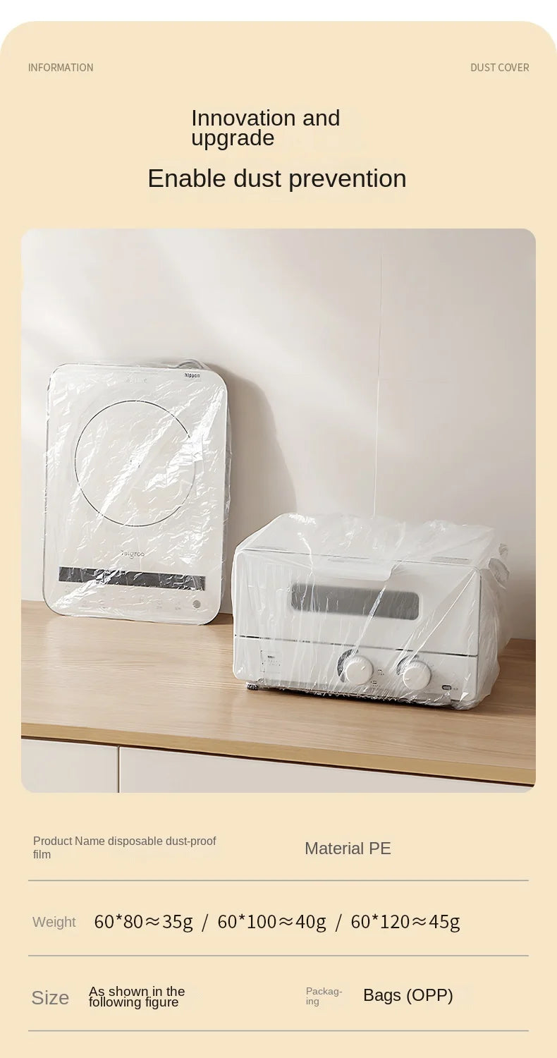 3636 Disposable Dust Cover Household Appliances Extra Large Thickened Fan Rice Cooker Microwave Oven Universal Transparent Cover