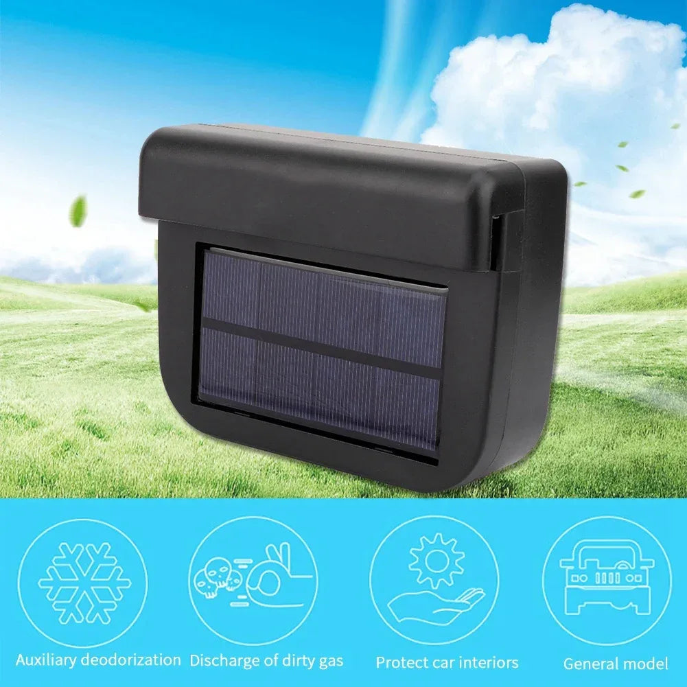 Car Air Vent Fan Car Cooling Fan Car Ventilation Fan Solar Power Car Auto Air Vent Cooling Ventilation System Heater Exhaust Fan