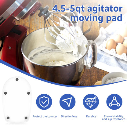 Mixer Slider Mat Tray Compatible for 4.5 QT Tilt Head Stand Acrylic/Wooden Mixer Mover Slider Pad Kitchen Appliance Accessories