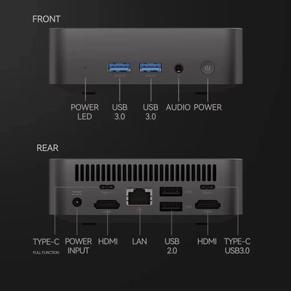 2026 Windows11 Pro Mini PC Protable Gaming i9 10980HK N150 16/32GB RAM WIFI6 BT5.2 4K 1/2TB SSD 1000Mbps Mini Gamer Computer PC