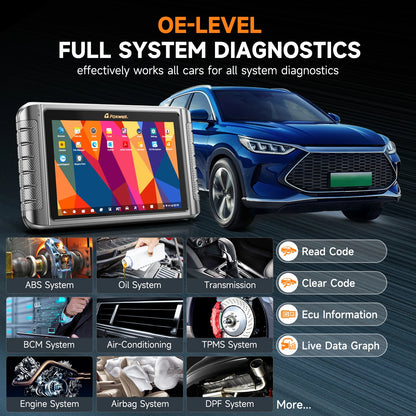 FOXWELL NT1009 OBD2 Car Scanner All System ECU Coding Bidirectional CANFD DOIP Topology Mapping 36+ Reset Auto Diagnosis Tools