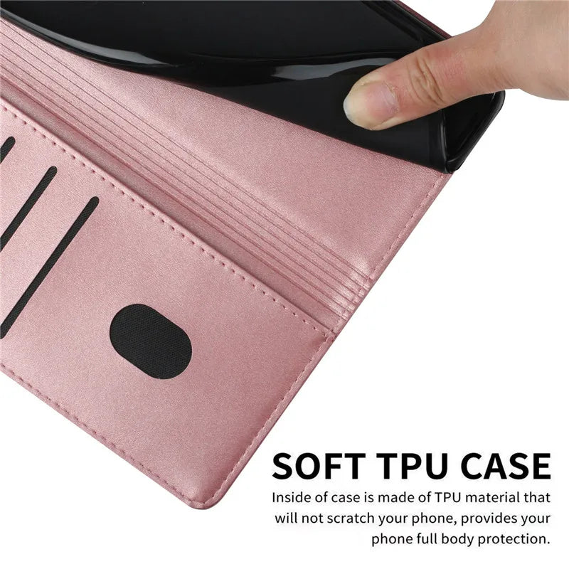 Etui on For MOTO G73 Case Wallet Magnetic Leather Cover na For Motorola MOTO G13 G23 G53 G72 G Stylus 5G 2023 Flip Phone Coque