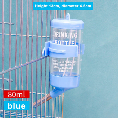 Hamster Drinker Water Bottle No Drip Small Animal Water Dispenser Pet Drinker Stand for Guinea Pigs/Hamsters/Bunnies/Ferrets