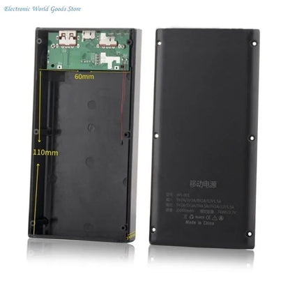 PowerBanks Casing Kit 20000mAh Mobile Chargers Builts in Cable PD22.5W Quick Charging LCD Display Shell