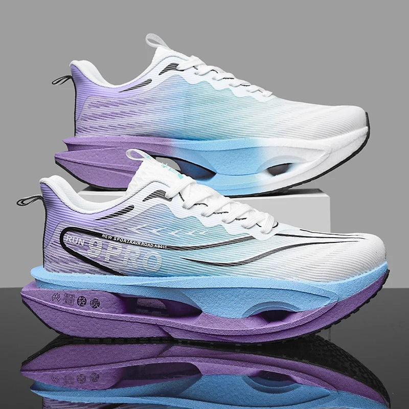 Running Shoes Men Sports Carbon Board Marathon Breathable Light Comfort Women Athletic Sneakers Jogging Tenis Air Cushion 2026