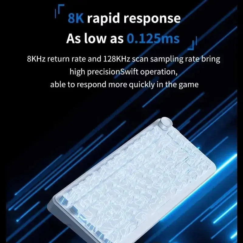 New Ajazz Ak820 Max Ultra/MAX Magnetic Switch Mechanical Keyboard 8k 128khz 0.01mm Rgb Customized Wired Gaming Keybaord E-Sports