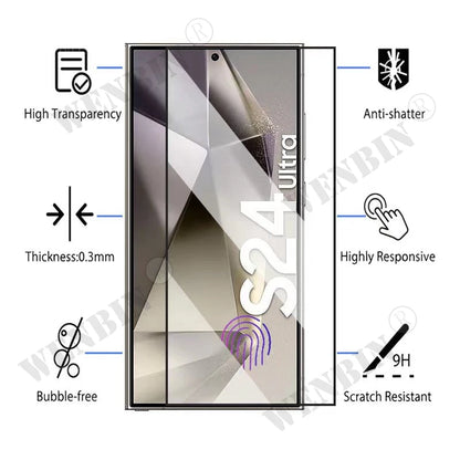 3 Pcs Tempered Glass For Samsung Galaxy S26 S25 S24 S23 S22 Ultra Plus FE A57 A56 A36 A17 Screen Protector Full Protective Glass by PDG ibma