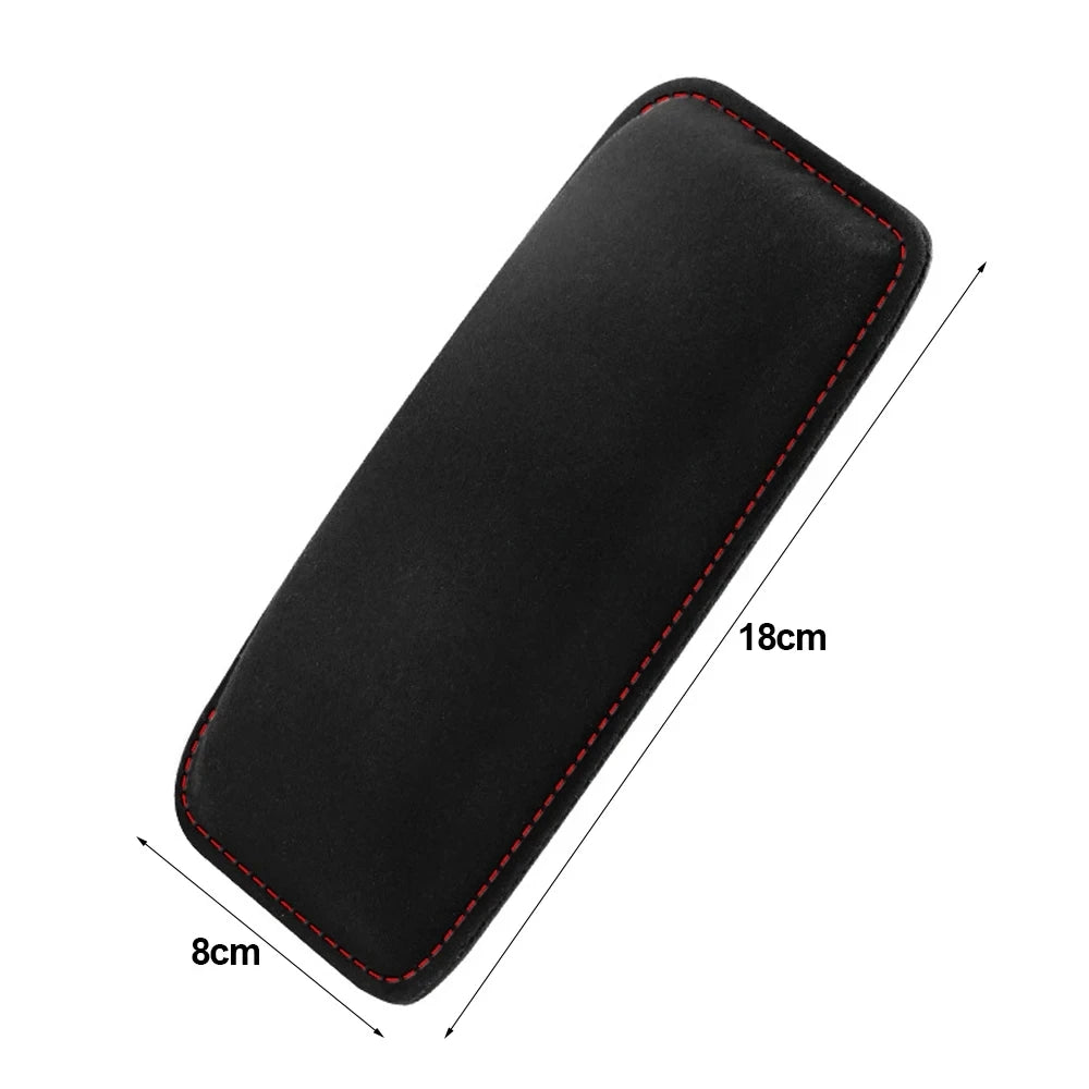 Comfortable Suede Car Pillow Car Knee Pad Auto Cushion Elastic Memory Foam Leg Pad Headrest In The Car Accessories