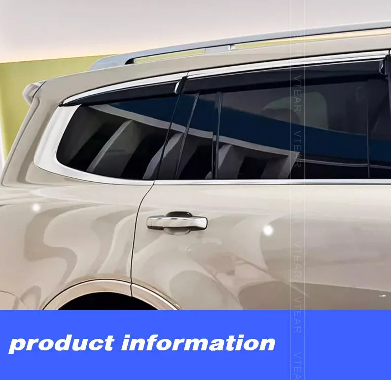 Vtear Car Window Visor Cover Decoration Water Shield Deflector Sun Shade Guard Exterior Accessories Parts For Tank 500 T500 2024