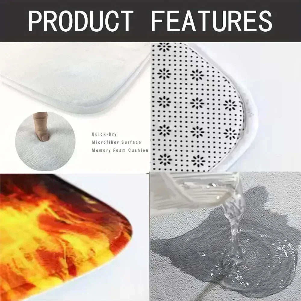 Vintgae Guitar Print Area Rugs Non-Slip Carpets for Home Living Room Kitchen Bedroom Rug Machine Washable Floor Mat