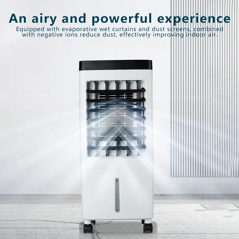 Air Conditioning Fan Large Wind Powerful Cooling Mobile Chiller can be remotely timed central Air Conditioning 220V 10L