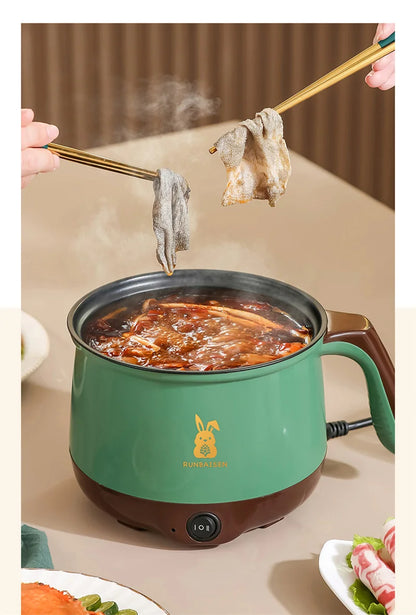 Multi Cookers Electric Rice Cooker Non-stick Pan Heating Pan Electric Cooking Pot Machine Double Layer Steamed Eggs Pan Soup Pot