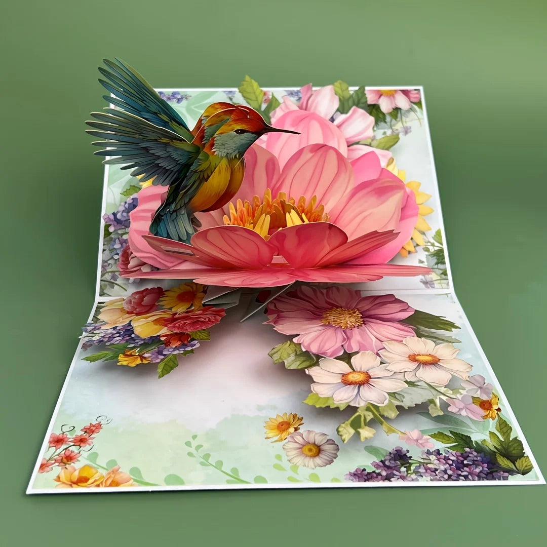 1pc Pop-up 3D Greeting Card with Envelope, Perfect for Birthdays, Anniversaries, Mother'S Day, Father'S Day,Teacher Appreciation