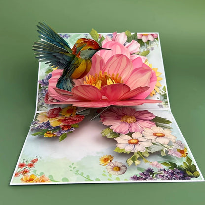 1pc Pop-up 3D Greeting Card with Envelope, Perfect for Birthdays, Anniversaries, Mother'S Day, Father'S Day,Teacher Appreciation
