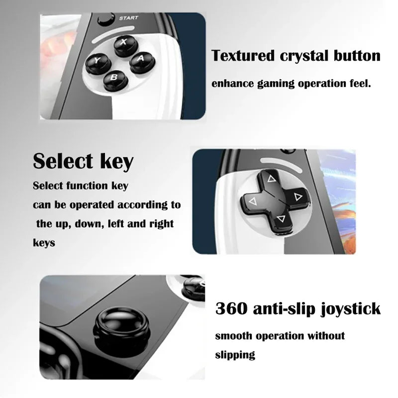 X9 portable game console, 5.5-inch screen, 1500mAh, retro video game player, Type C charging, electronic game player, large Arca