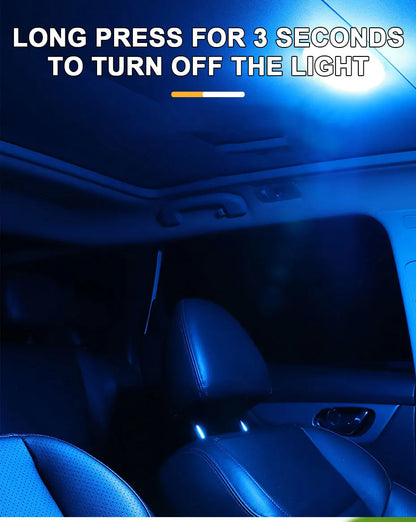 BLALION Car LED Touch Light Wall Reading Lamp Magnet Base Car Ceiling Light Ambient Mood Interior Lighting USB Rechargeable Lamp