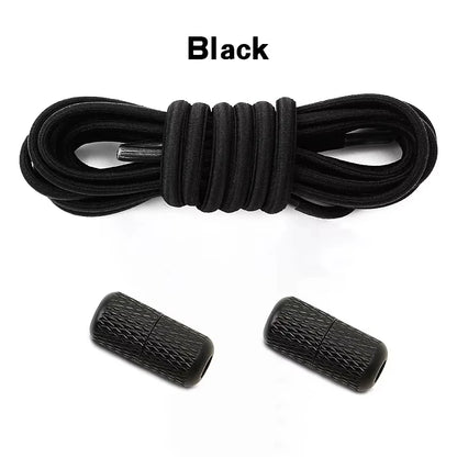 17 colors Round Elastic Laces without ties Metal Buckle Shoelace Sneakers Quick shoelaces Shoe Accessories 1Pair/2Pair