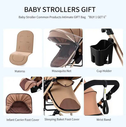 Baby Stroller 3 in 1 stroller lightweight strollers  Baby Carriage mutifunction strollers Baby newborn stroller mother kids