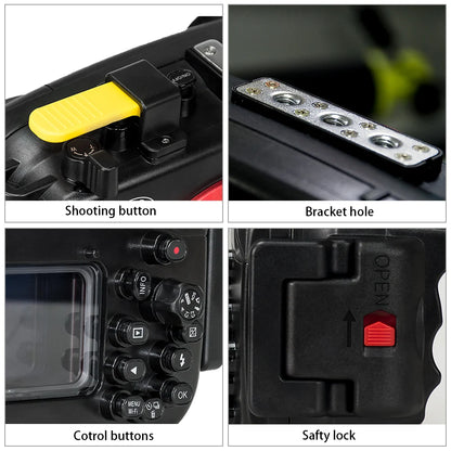 Seafrogs Scuba Diving Camera Case Cover For Olympus TG 7 TG 5 TG 6 Underwater Photography Equipment Waterproof Camera Housing 60