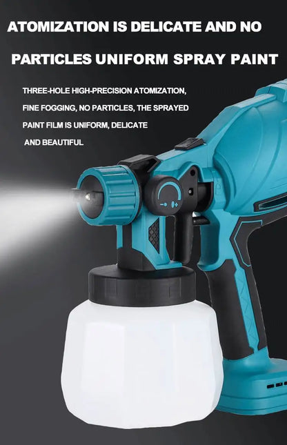 Heimerdinger Cordless Paint Sprayer for Makita 18V Battery,1000ML Container HVLP Spray Paint Gun with Brushless Motor