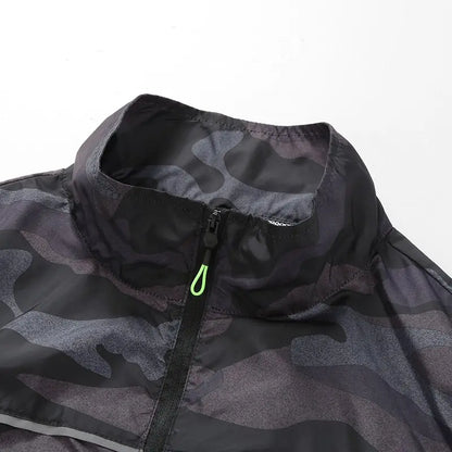 AKOOUS 12V/5V USB 4 Fans Cooling Vest Men Wearable Air Conditioned Clothes for Outdoor Work Fishing Hiking Loose Cool Vest