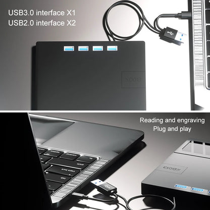 7 in 1 USB 3.0 Type C External CD DVD RW Optical Drive with SD/TF Port CD/DVD/BD -/+RW Player Burner Writer Reader for Laptop PC