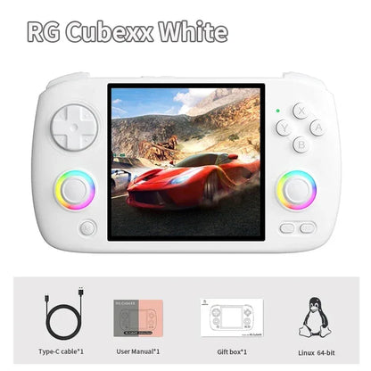 NEW ANBERNIC RG CUBEXX Retro Handheld Game Console Video Player Gaming Linux HD IPS RGB WIFI Bluetooth PSP Games Gift RGCUBEXX
