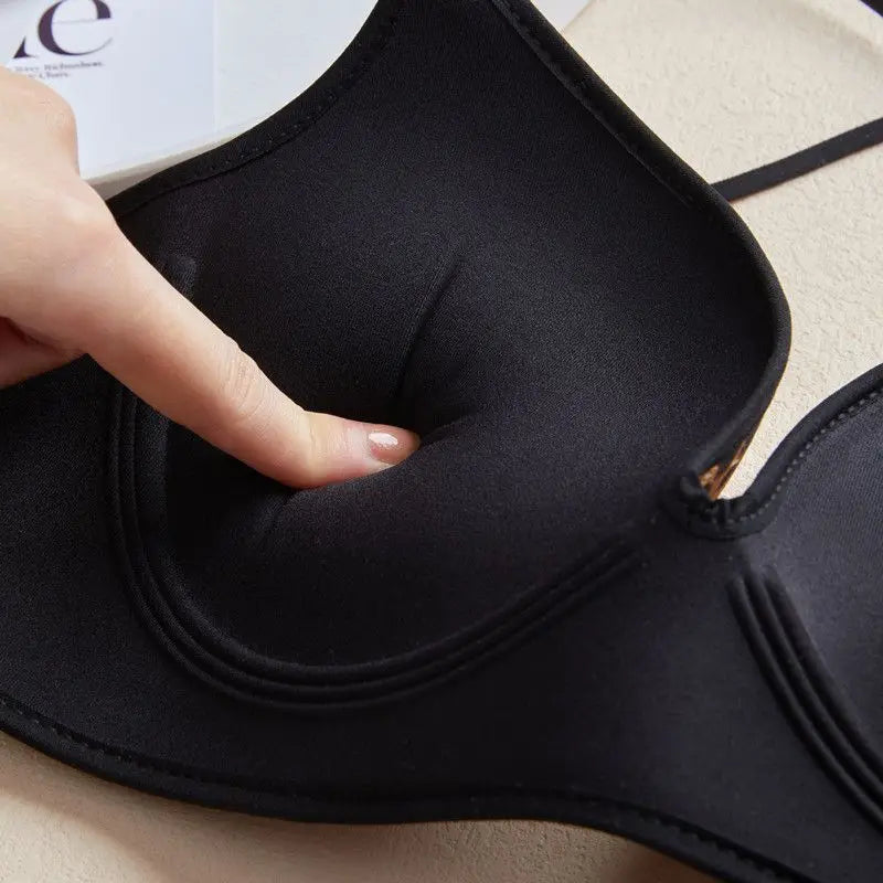 10CM Ultra Thick Push Up Bra for Small Chest Women Wireless Seamless No Side Fat Bra Lift Shape Body Shaper with Invisible Back