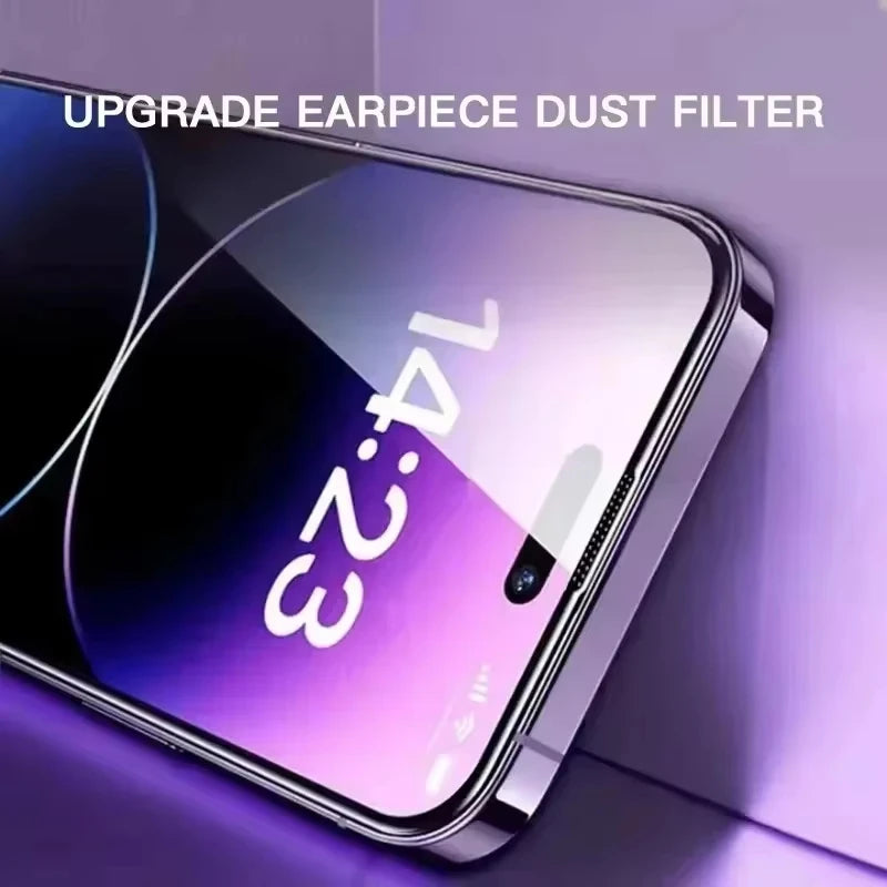 1-3Pcs Dust Free Installation HD 8K Screen Protector For iPhone 17 16 15 11 12 13 14 Pro Max Plus 7 8 Air SE Tempered Glass Film