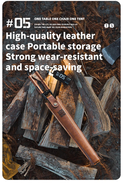ShineTrip New Outdoor Camping Fire Poker Thickened anti-scald carbon steel fire poker Picnic BBQ lightweight portable