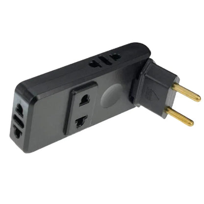 EU Plug Outlet Swivel Electrical Socket Wall Adapter 180° Rotatable 4 In 1 Plugs Electrical Plug Adaptors for Home Office Travel
