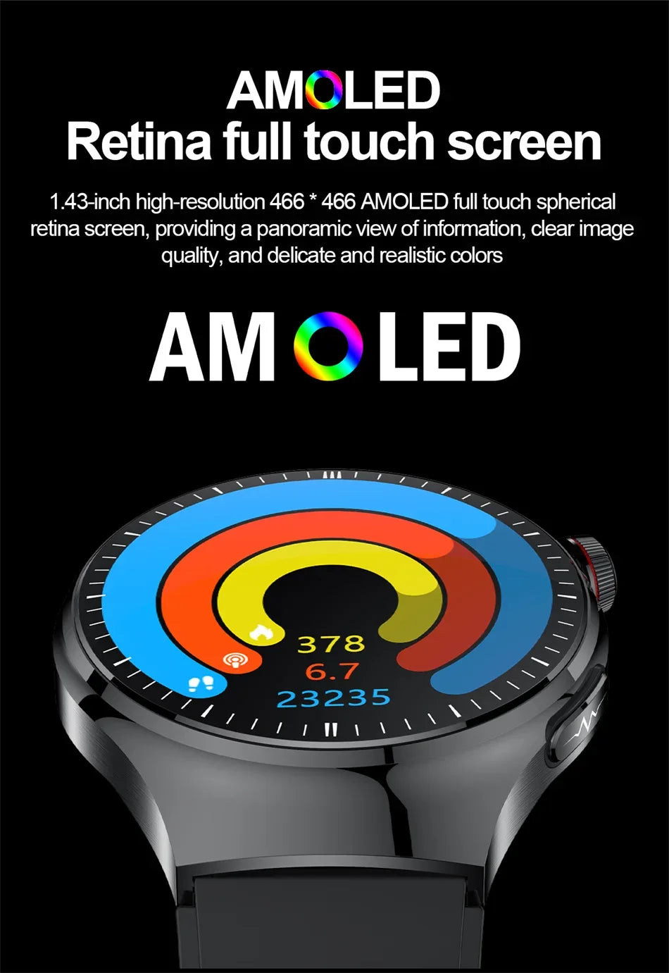 2026New For Man Smartwatches Outdoor Sport Smart Watch Men 1.43“ HD AMOLED Screen ECG physical examination BT5.0 Call smartwatc