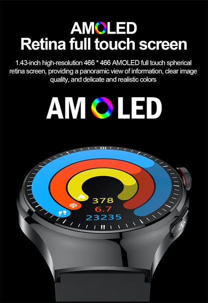 2026New For Man Smartwatches Outdoor Sport Smart Watch Men 1.43“ HD AMOLED Screen ECG physical examination BT5.0 Call smartwatc