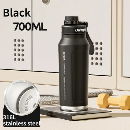 Large Capacity Waterbottle  Insulated Flasks Stainless Steel Tumble Cycling Sports Portable Water Bottle for Men