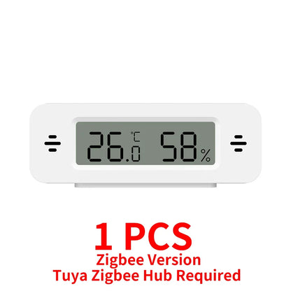 Tuya WiFi Zigbee Mini Temperature Humidity For Smart Home Thermometer Hygrometer APP Remote Work with Google Home Yandex Alexa