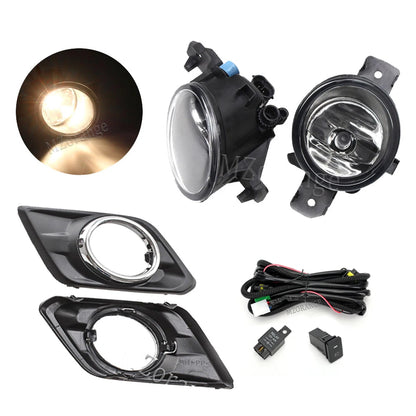 Fog Lights for Nissan X-trail T32 X trail Rogue 2014-2016 Headlight LED Fog Light Switch Harness Cover Grill Fog Lamp Assembly