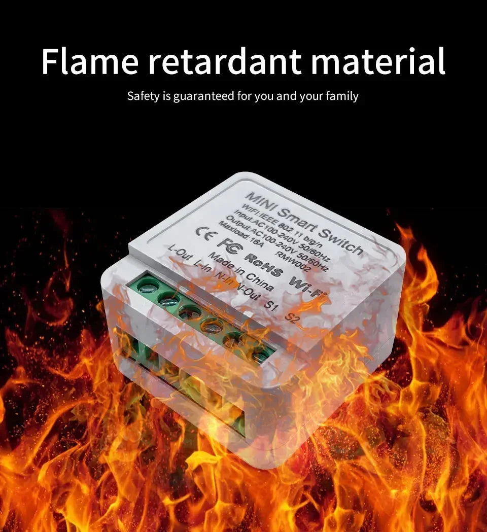 20A 16A Smart WiFi Switch DIY Automation Module 2-way Control CozyLife APP Remote Control Alexa Google Home Voice Control