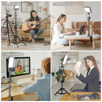 Professional Video Photography  LED light for Selfie Dimmable Video Fill Light for Photo Studio Live Fill Lamp With Tripod Stand
