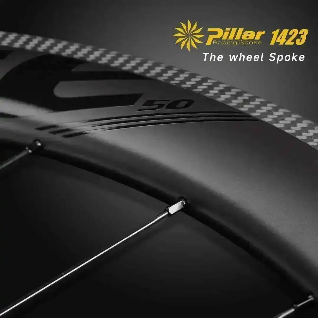ELITEWHEELS 700c Road Carbon Wheels UD Finish UCI Quality Carbon Rim Tubeless Ready Pillar Nipple 1423 Spokes Racing Wheelset