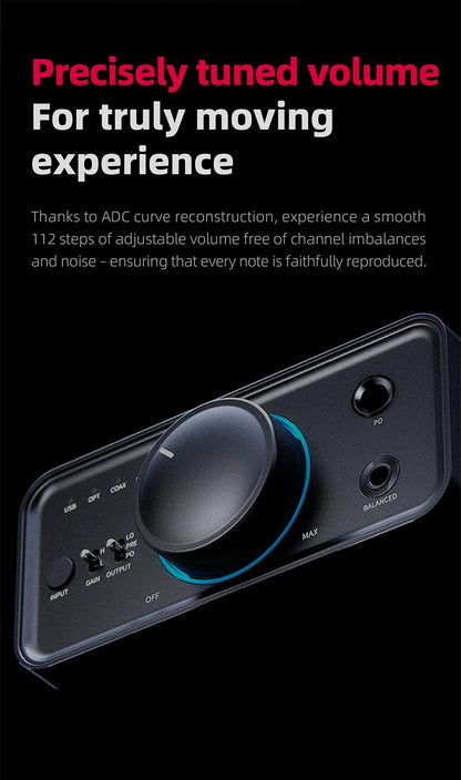 FiiO K7/K7BT  Balanced HiFi DAC Headphone Amplifier AK4493S*2, XMOS XU208 PCM384kHz DSD256,USB/Optical/Coaxial/RCA Inputs