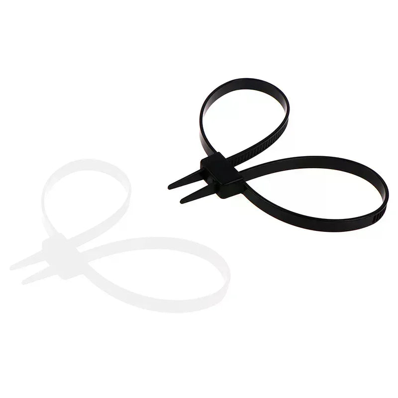 1Pc Plastic Police Handcuffs Double Flex Cuff Handcuffs Zip Tie Nylon Cable Ties