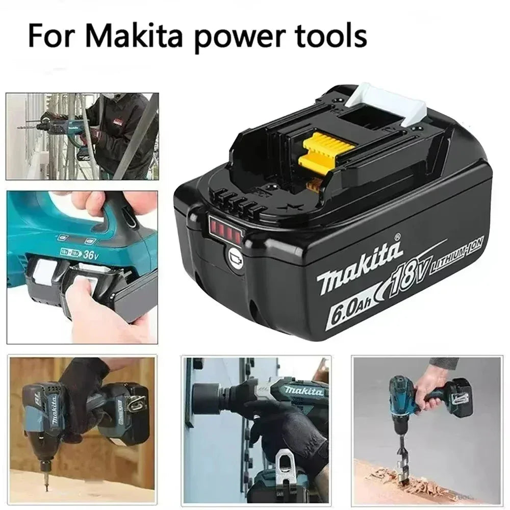 100% Genuine Makita Battery 18V 6Ah 9Ah Rechargeable Lithium Battery High Capacity for Makita Cordles Power Tool Battery