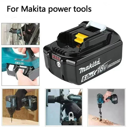 100% Genuine Makita Battery 18V 6Ah 9Ah Rechargeable Lithium Battery High Capacity for Makita Cordles Power Tool Battery
