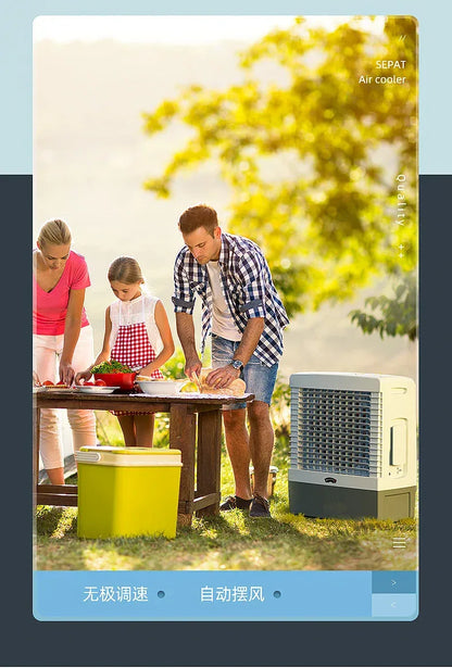 S3  Outdoor Air Cooler Solar Rechargeable Commercial Mobile Refrigeration Air Conditioner Fan
