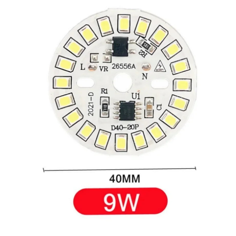LED Bulb Patch Lamp SMD Plate Circular Module Light Source Plate For Bulb Light AC 220V Led Chip Spotlight Downlight LED Lamp